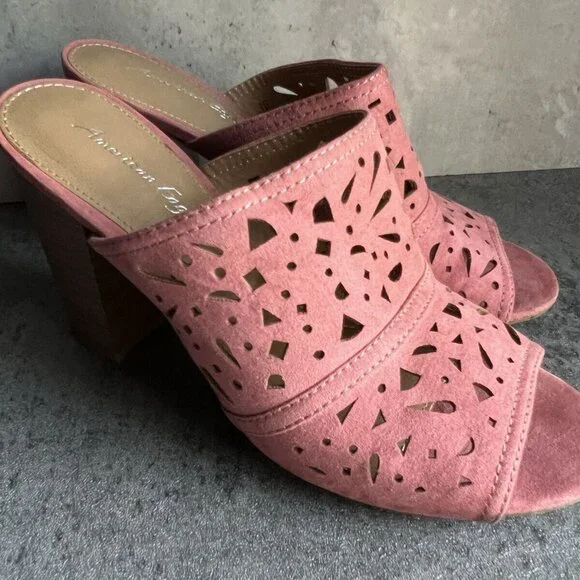 American Eagle Pink Hills Shoes Size 7 Pumps Heels - Picture 3 of 16